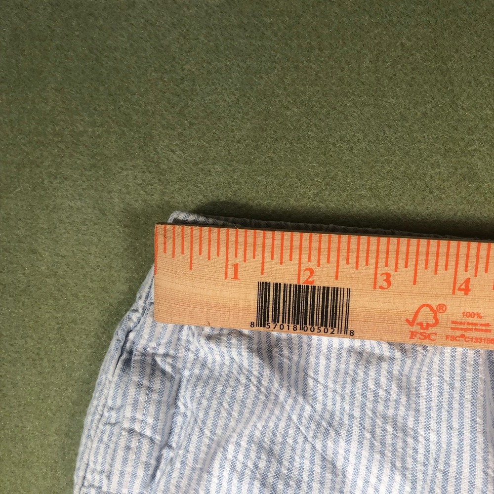Brandy Melville Pants Womens One Size Blue White Striped Seersucker Drawstring - Picture 11 of 16